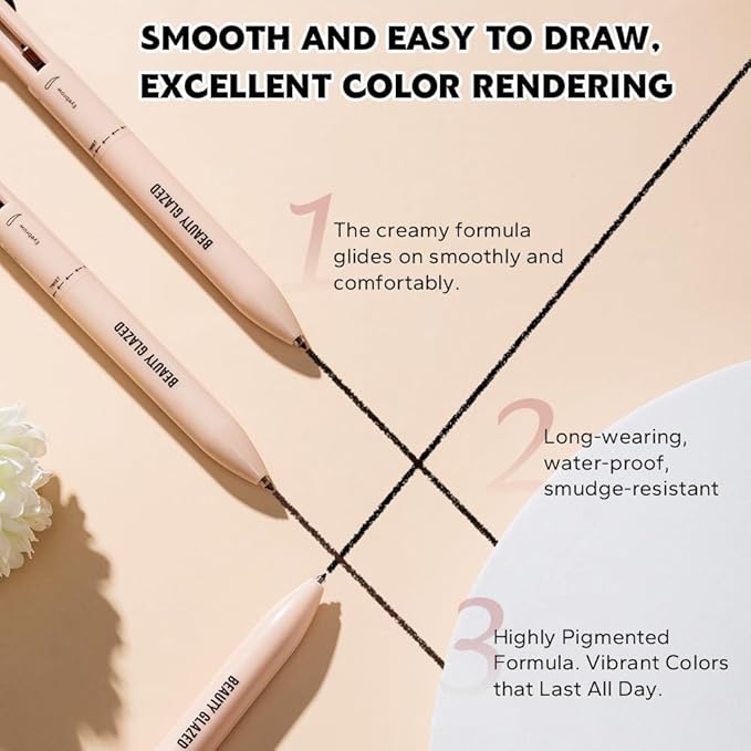 BEAUTY GLAZED - 4 in 1 Makeup Pen (Highlighter / Eyeliner / Eyebrow / Lip Liner)